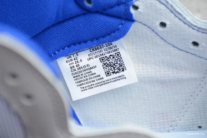 Jordan White Retro Racer High CK6637-104 Air Blue 1 Zoom 1004